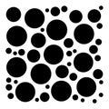 Random dots, circles, specles illustration. Dotted design element Royalty Free Stock Photo