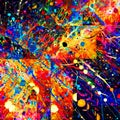 Random fractal Chaos colours and shapes Royalty Free Stock Photo