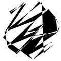 Random geometric abstract art element. Shattered texture Royalty Free Stock Photo