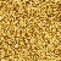 Random golden colored colorful abstract pixel art, Seamless pattern simple vector illustration Royalty Free Stock Photo
