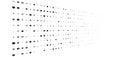 Random greyscale, grey dots, half-tone element. speckle, stipple geometric pattern. random greyscale, grayscale circles halftone