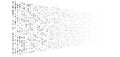 Random greyscale, grey dots, half-tone element. speckle, stipple geometric pattern. random greyscale, grayscale circles halftone