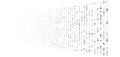 Random greyscale, grey dots, half-tone element. speckle, stipple geometric pattern. random greyscale, grayscale circles halftone