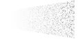 Random greyscale, grey dots, half-tone element. speckle, stipple geometric pattern. random greyscale, grayscale circles halftone