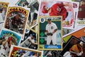 Random Group of Baseball Cards Royalty Free Stock Photo
