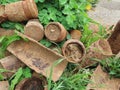 Rusty artillery shells Royalty Free Stock Photo