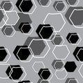 Random Hex repeat texture, vector seamless repeat