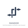 Random icon. Trendy flat vector Random icon on white background Royalty Free Stock Photo