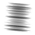 Random lines element. Random horizontal lines. Irregular straight, parallel stripes. Strips, streaks half-tone geometric pattern