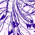 Random lines, shapes geometric abstract art. Colorful duotone scattered design artistic illustration. Irregular, clutter noise,
