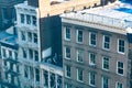 View of chinatown rooftops on canal street in New York City Royalty Free Stock Photo