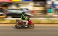 Random Motorbiker at Jakarta street
