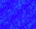 Random numbers 0 and 9. Background in a matrix style. Binary code pattern with digits on screen, falling character. Royalty Free Stock Photo