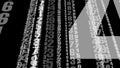 Random numbers on black algorithmic sequence of numerical digits, counting in dynamic data stream, revealing science of data