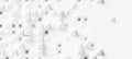 Random offset and inset white cube pyramid boxes background wallpaper banner with copy space