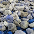 Random ornamental pebbles - blue variant