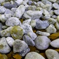 Random ornamental pebbles - ochre variant