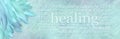 Healing Words Spiritual Wall Art Banner Royalty Free Stock Photo