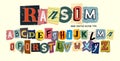 Random Scrap Ransom Note Letters