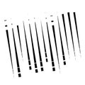 Random segmented lines pattern. dynamic dashed, irregular stripes. abstract geometric design