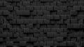 Random shifted black cube boxes block background wallpaper