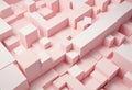 Random shifted white cube boxes block background