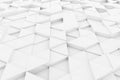 Random shifted white triangle geometrical pattern background with soft shadows Royalty Free Stock Photo