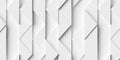 Random shifted white wide vertical triangle geometrical background wallpaper banner template pattern flat lay top view from above
