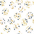 Random speckle dots seamless pattern. Hand drawn splash spray vector texture. Brush painted stains. For print, digital