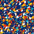 Random spots. Abstract art seamless pattern, paint spots.