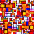 Random Square Multicolor Pattern Royalty Free Stock Photo