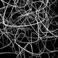 Random squiggly, chaotic lines. Artistic monochrome image.