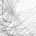 Random squiggly, squiggle intersecting lines in chaotic style. A Royalty Free Stock Photo