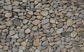 Random stone wall texture, made from rough stone