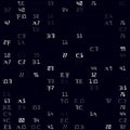 Random symbols pattern. Royalty Free Stock Photo