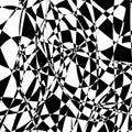 Random texture with alternating black and white shapes. Rough, c