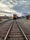 Random trains in Atchison Kansas. Royalty Free Stock Photo