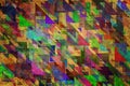 . Shape, pattern, triangle, color, style & random. Royalty Free Stock Photo