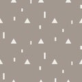 Random triangle shapes seamless vector pattern.