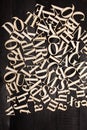 Random Wooden Letterpress Alphabet Royalty Free Stock Photo