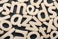 Random Wooden Letters