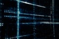 Randomly generated computer hexadecimal machine code abstract technological background 3d illustration