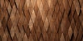 Randomly shifted offset vertical stretched rhomb wooden cubes or blocks surface background texture, empty floor or wall hardwood