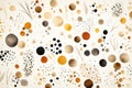 Randomly spaced tiny spots dots pattern, abstract natural background, organic shapes, neutral colors