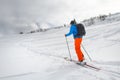 Randonnee ski trails Royalty Free Stock Photo