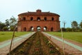 Rang ghar at Shivsagar . Built during Ahom king . Architecture . Royalty Free Stock Photo