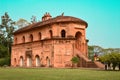 The Rang Ghar is a two-storeyed building which once served as the royal sports- pavilion.
