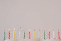 range of burn out candles Royalty Free Stock Photo