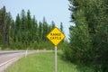 A range cattle sign for motorists Royalty Free Stock Photo