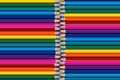 Range of colored pencils. Royalty Free Stock Photo